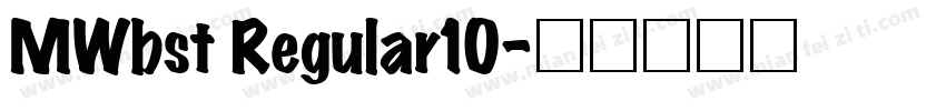 MWbst Regular10字体转换